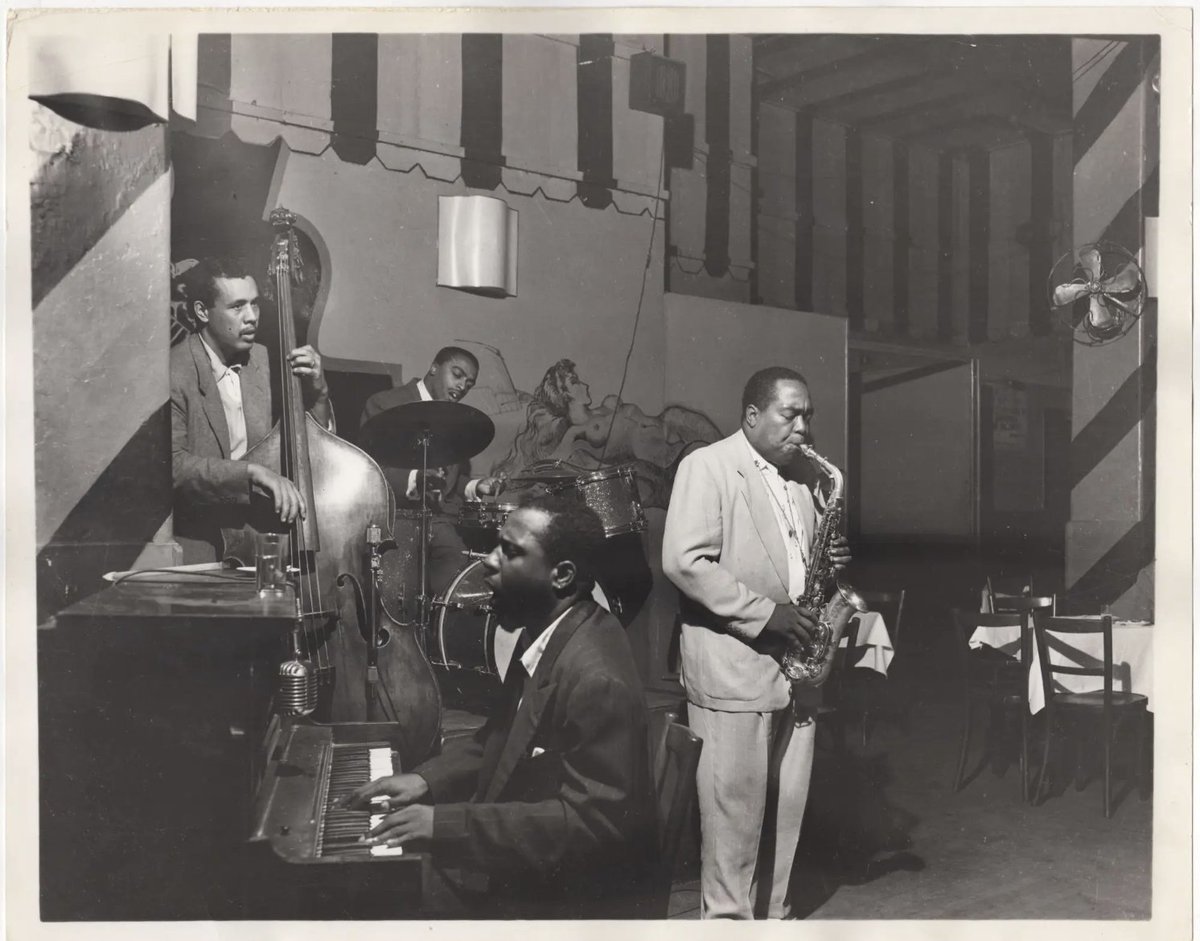 Jazz drummer Roy Haynes has died at the age of 99. 
 How central to jazz history was he?  Well, here's Haynes on drums in 1953, with Charlie Parker on alto, Thelonious Monk on piano, and Charles Mingus on bass.

Pretty central, I'd say.