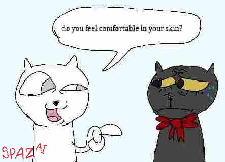 spazsol's tweet photo. do you feel comfortable in your skin? https://t.co/WVyYtFfYUG