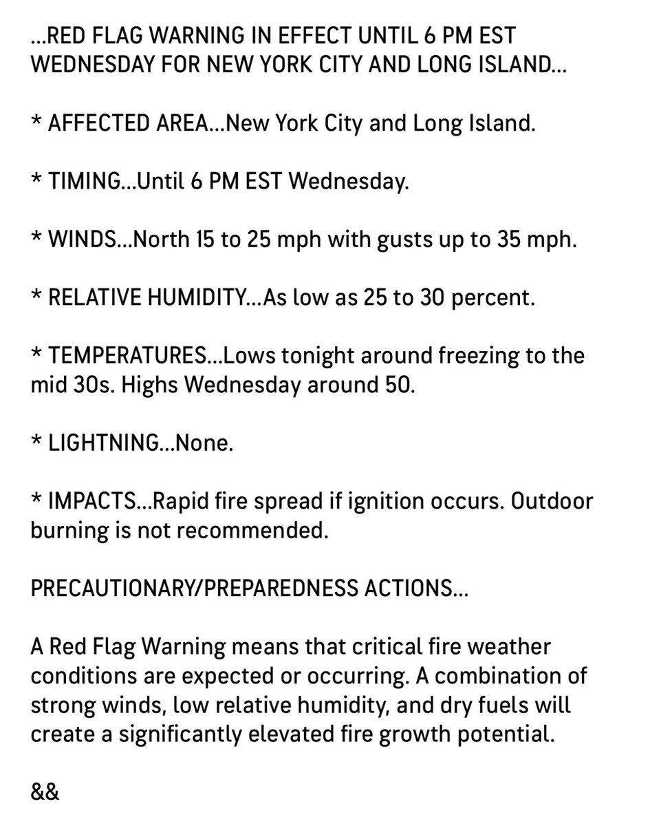 🔥🔥Red Flag Warning🔥🔥
Until 6 PM Wednesday.
#islandwideweather #redflag