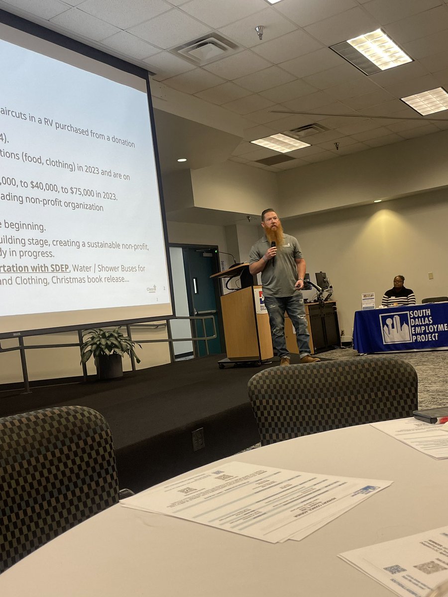 Today #CleanUP was invited by #SouthDallasEmploymentProject to share the vision &amp; heart behind a new transportation initiative within the #CityofDallas … #AllNeighborsWelcome