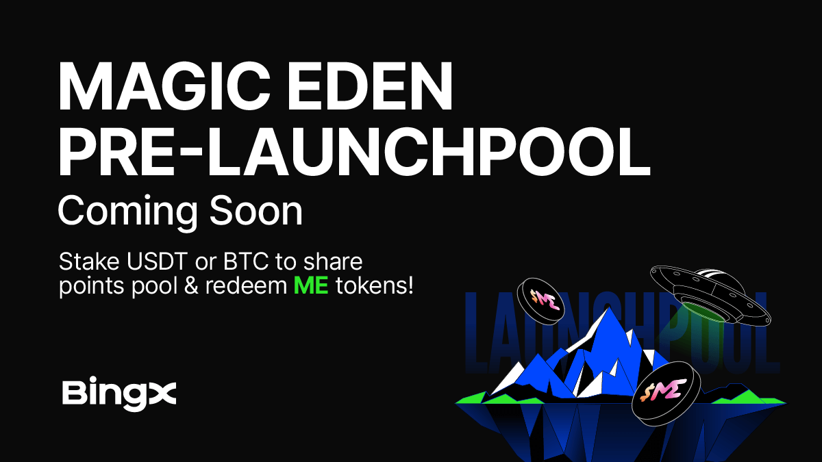 🧚‍♂️🦄 Unlock the enchantment, Magic Eden is coming to our Pre-launchpool.  Stake $USDT or $BTC on Nov 14 - 18 and receive Pre-ME to redeem $ME.  #MagicEden 🔗 https://t.co/nxeMiQYRs6