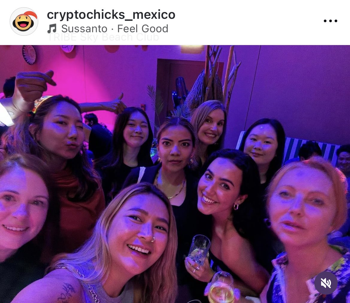 Ayer, en la fiesta de <a href="/MetisL2/">Metis🌿</a> hubo un momento épico: Reunión de líderes de Crypto Chicks de diferentes países 🙌💕

Alemania, Singapur, Corea, Tailandia,
Macao, Canadá y México!!

Nos emocionamos mucho y acordamos hacer equipo para trabajar y seguir trayendo a más mujeres en