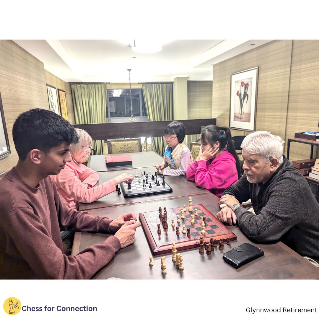 ChessForCXT's tweet image. 🧍‍♀️Girls in Chess for Connection! 

🌟 Alydda &amp;amp; Selina in Action with Jaiven at Glynnwood Retirement Residence.

 #socialchess #intergenerationalproject #seniors #youth #youthengagement #communityservice #chess #fide #chessforconnection  @FIDESocialChess