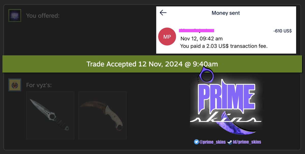 prime_skins's tweet photo. πΈ Instant Cashout for Your Skins πΈ
Steam: https://t.co/crXOwG8OST
CSGO-REP: https://t.co/NEPG8g6yoI
DM me now to lock in your deal!
#csgo #counterstrike #csgoskin #csgoskins #csgotrading #CS2 #buff163 #csmoney #csgofloat #buffmarket #prime_skins https://t.co/YB35JlQILz