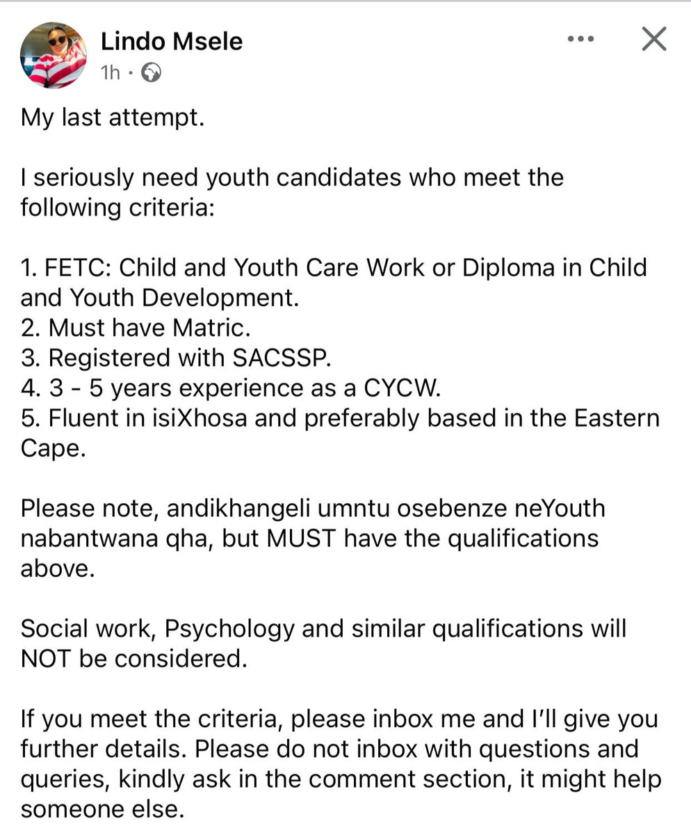 Social Work Vacancies SA (@swvacancies_sa) on Twitter photo 