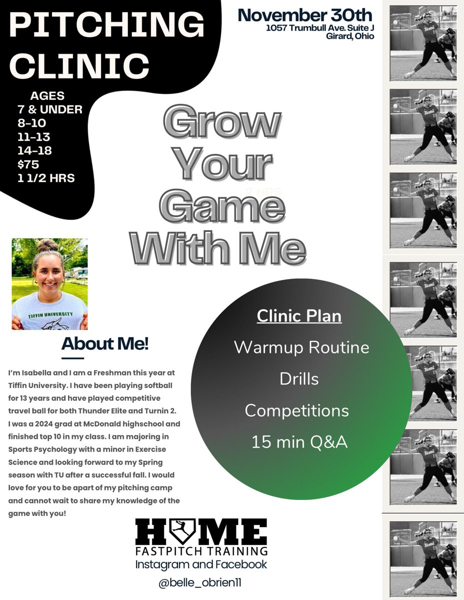 <a href="/2024_isabella/">Belle OBrien</a> PITCHING CAMP! 
BOOK ONLINE Homefastpitchtrainingscheduling.as.me