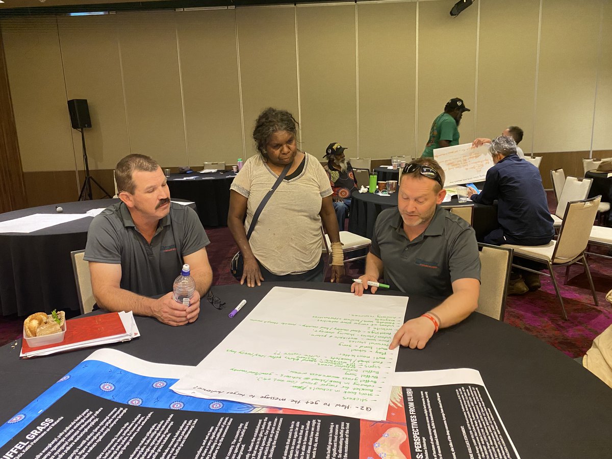 AWLandscapeSA's tweet photo. Weedy Wednesday
AW Landscape Board continued its national leadership on buffel grass, with three AW staff delivering a two-day buffel grass workshop at Uluru Kata-Tjuta National Park, with presentations, site visits and a practical vehicle hygiene demonstration.
#weeds #buffel https://t.co/L4D5zkAtGw