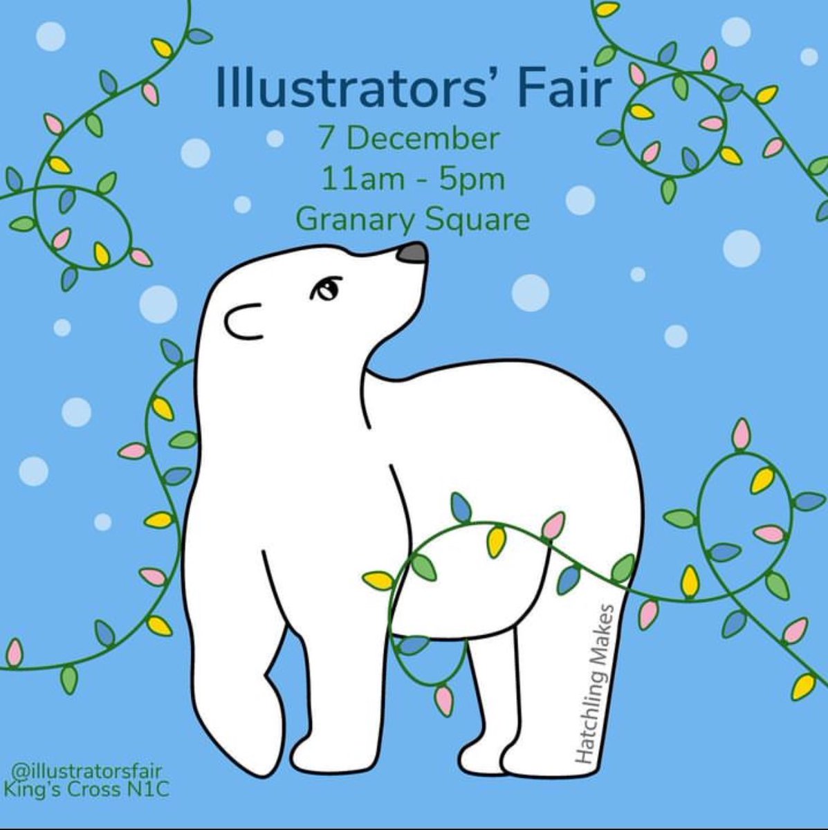 IllustratorsFa1's tweet photo. This flyer advertising #illustratorsfair24 has been created by @hatchlingmakes #festivalofflyers celebrates illustration with many taking part in the next #IllustratorsFair @kingscrossN1C Sat 7 Dec contributing to the designs. Help decide who wins. Like your favourites https://t.co/UBKMbe422b