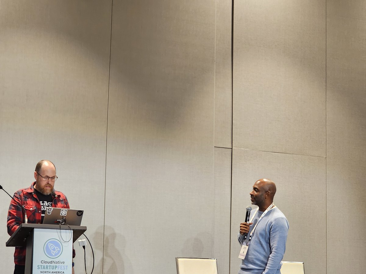 sat_cse28's tweet image. ✨ Full circle moment at #KubeConNA!.
Met the legendary @kelseyhightower at  StartupFest, Salt Lake City! From learning Kubernetes the Hard Way in 2016 to becoming a Kubestronaut!.  Had an amazing talk about Enterprise vs Open Source.
#Kubernetes #CloudNativeCon @kubernetesio