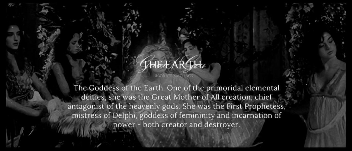 ⠀ ⠀ ⠀
⠀ ⠀ ⠀ ⠀
                 “ 𝐒𝐇𝐄, THE 𝐆𝐑𝐄𝐀𝐓 MOTHER OF
                    ALL CREATION : THE 𝐄𝐀𝐑𝐓𝐇 . ”
ᅠ