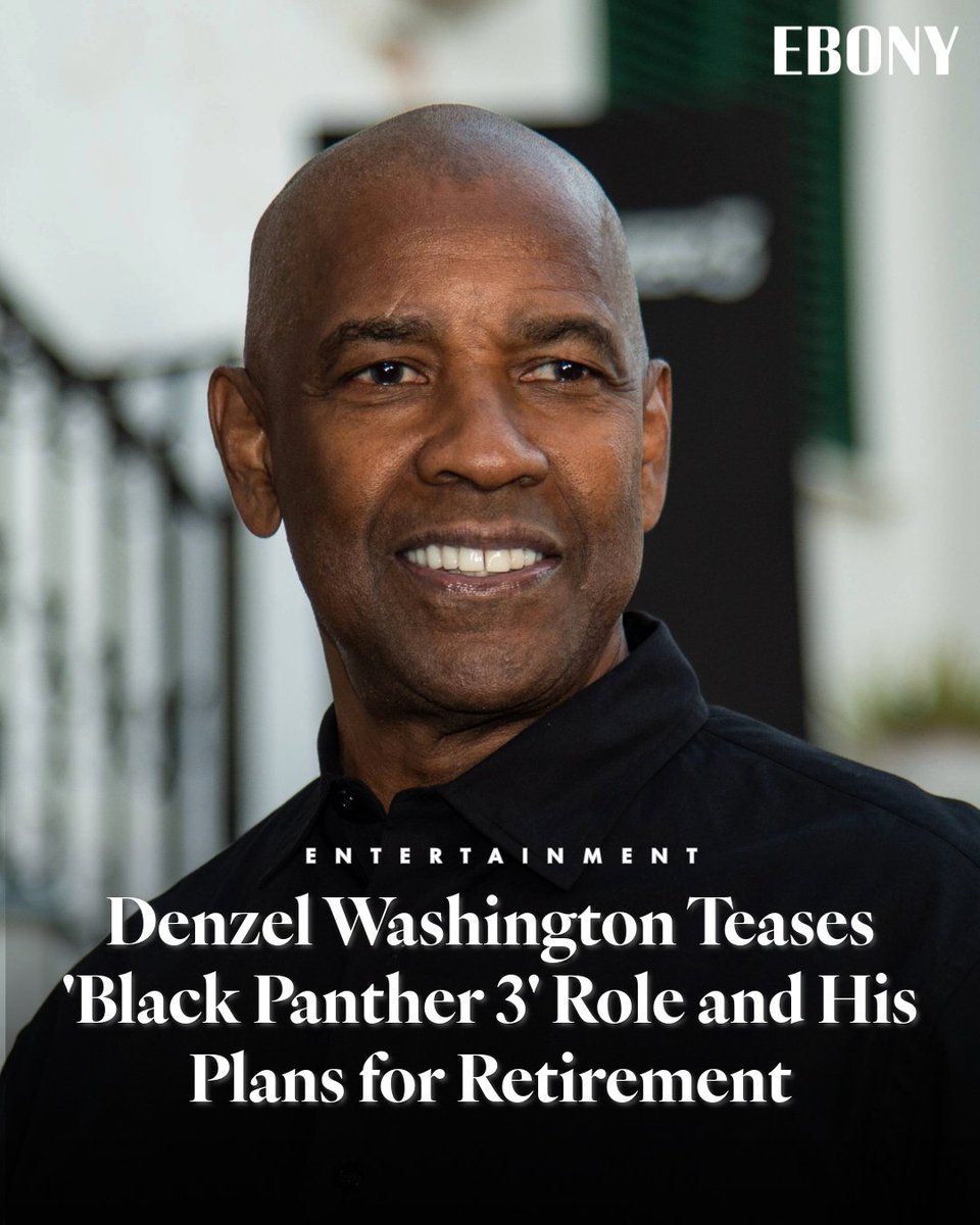 EBONY's tweet photo. Denzel Washington will be making his debut in the Marvel Cinematic Universe! The iconic actor has confirmed that Ryan Coogler is crafting a role for him in the next Black Panther movie. In a bittersweet turn, Washington also announced that this would be one of his final projects before retiring, cementing his legacy with an unforgettable mark on cinema.