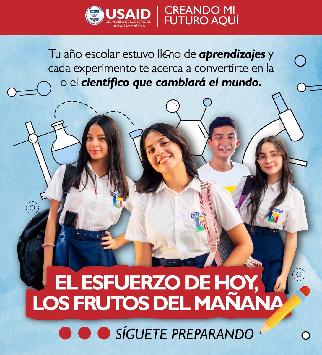 creandohn's tweet photo. Tu esfuerzo 💪 de hoy te lleva a crear un futuro lleno de grandes logros 🌟. ¡Sigue aprendiendo, explorando y creyendo en ti! 💡📚

El esfuerzo de hoy, los frutos de mañana 🍎

@usaidhonduras 

#CreandoFuturoAquí #JóvenesConFuturo #ElEsfuerzoDeHoyLosFrutosDelMañana https://t.co/wCmBPCm8Y9