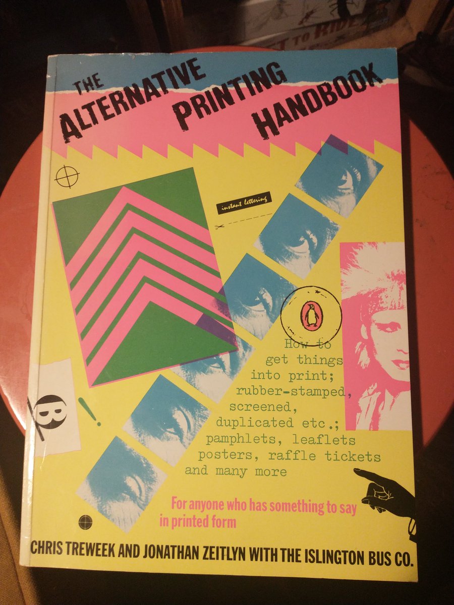 subfuscous's tweet image. It's a sideline but it's been interesting to be reminded of the role paper played at the time. I recently got another copy of The Alternative Printing Handbook (Penguin, 1983), something of a bible for the era.