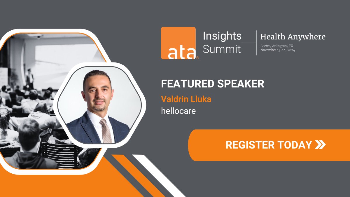 Valdrin's tweet photo. Thrilled to speak at the @AmericanTelemed's Health Anywhere Summit! We're redefining #RemoteCare &amp; #DigitalHealth to deliver patient-centric, continuous care—wherever patients are. Join us Nov 13-14. #HealthAnywhere 
https://t.co/6VCD6QWWNt https://t.co/Gm5uIP84SU