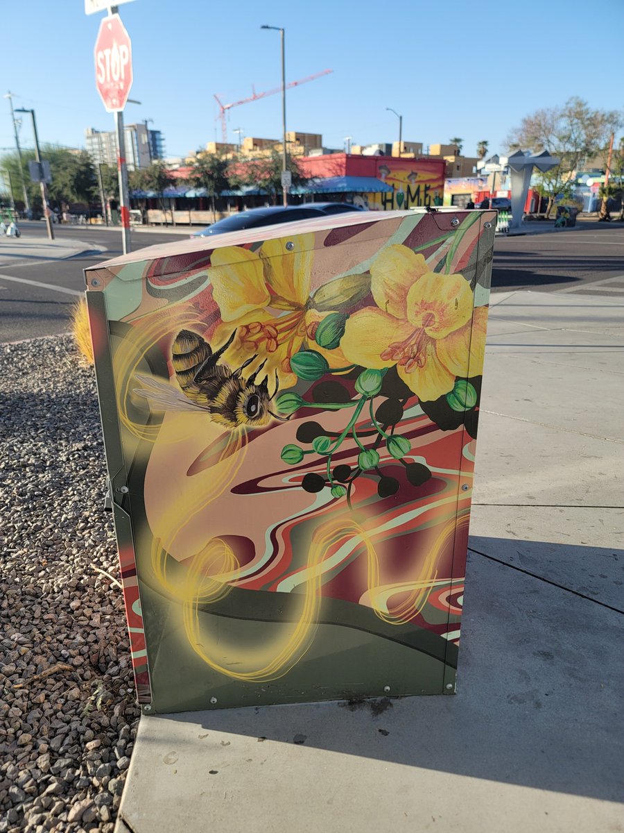 tranosaurusrex1's tweet image. Serendipitous art found on my walk around PHX #entsoc24