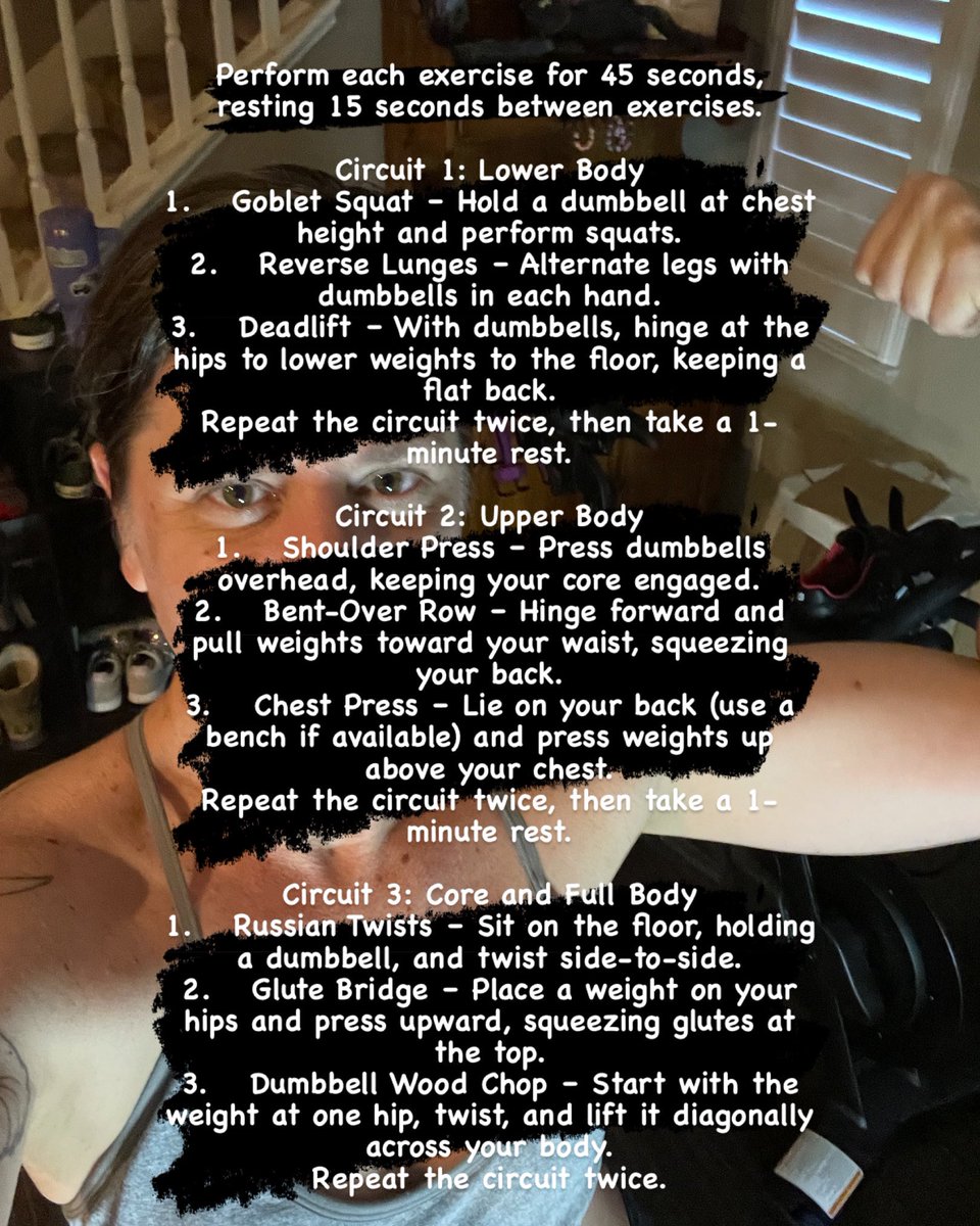 rec4beck's tweet image. Workout of the day: total body circuit. #workout #workoutinspo #fitnessover40 #womenwholift
