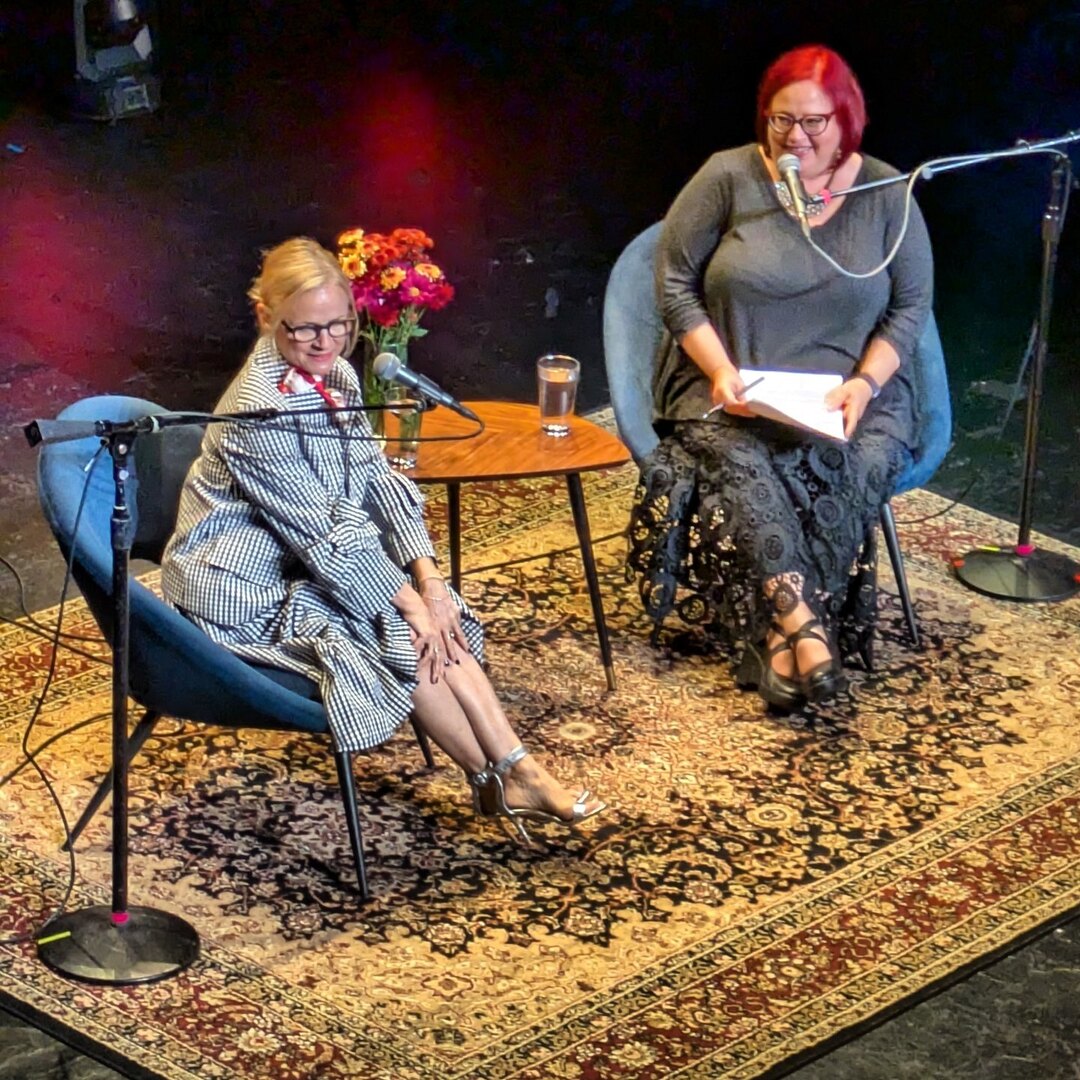 Jimbo's birthday gift to me was taking me to see <a href="/amysedaris/">amy sedaris</a> in conversation with @wisenheimer_pdx at @revolutionhall last night. Such a treat to see her in-person after watching, reading and loving her for so many years. Lots of fun and funny stories in… instagr.am/p/DCSgTahS8NM/
