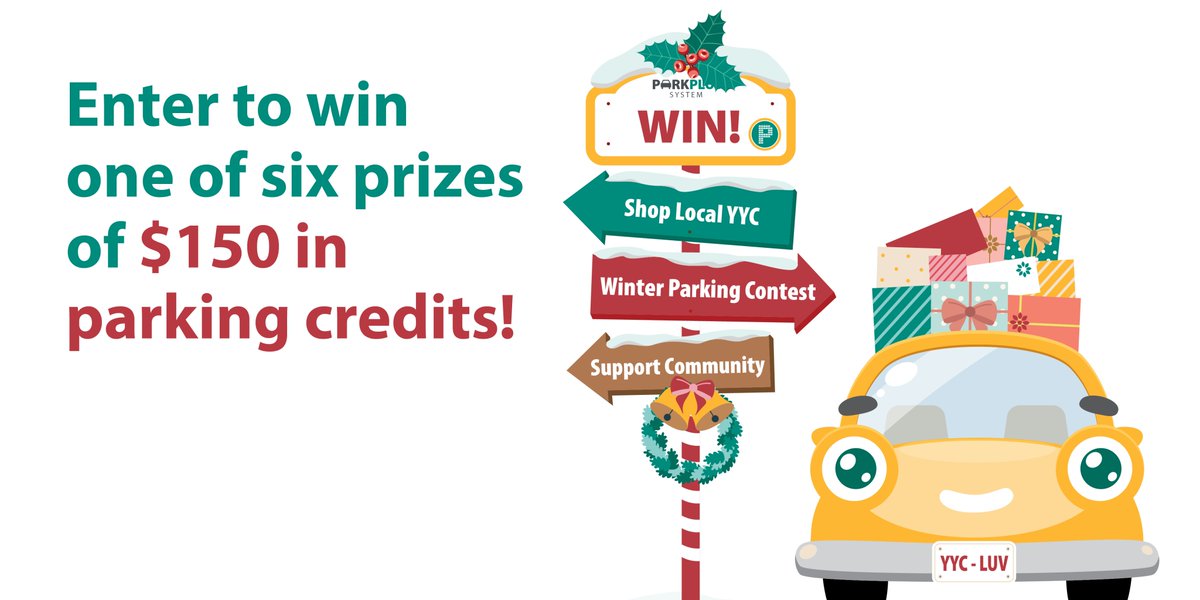 CalgaryParking's tweet photo. ๐ GIVEAWAY ๐ You can win $150 in free parking credits each week by shouting out your favourite local businesses this holiday season. #SupportLocalYYC ๐๏ธ
๐ฒ https://t.co/YQL7zxJwlC https://t.co/sfiesONlTp