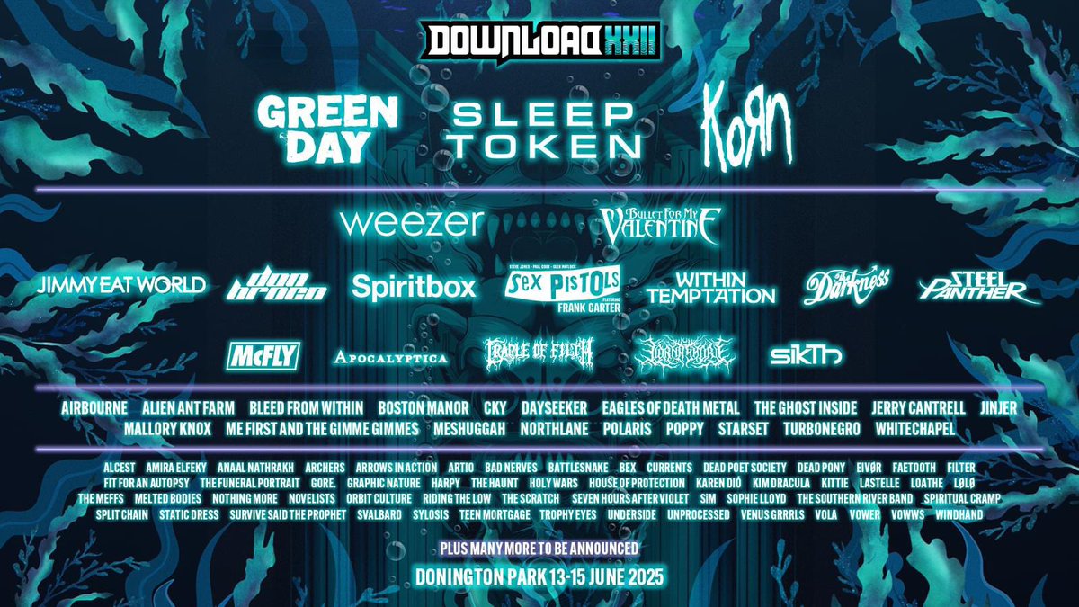 LeonCryptobg's tweet photo. So stoked.

Sleep Token
Bullet For My Valentine
Spiritbox
The Darkness
Lorna Shore
The Ghost Inside
Jinjer
Meshuggah
Northlane
Poppy
Whitechapel
Gore
Loathe

#DownloadXXII https://t.co/9RtbZYfksZ