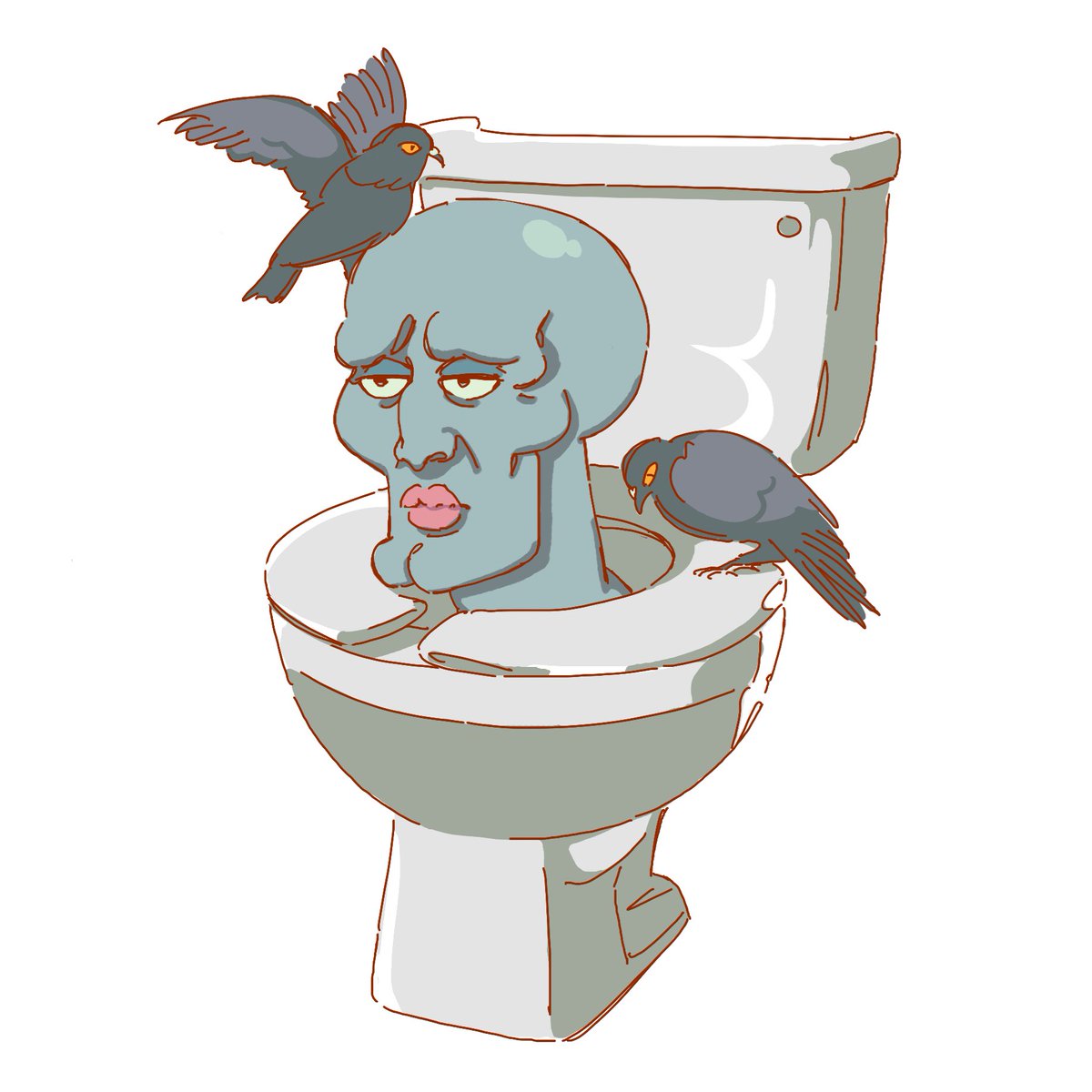 chen_dll's tweet photo. THANK YOU FOR 1K BTW!! here’s some drawings of squidward 😳✨ https://t.co/6ZLbjF4rfc