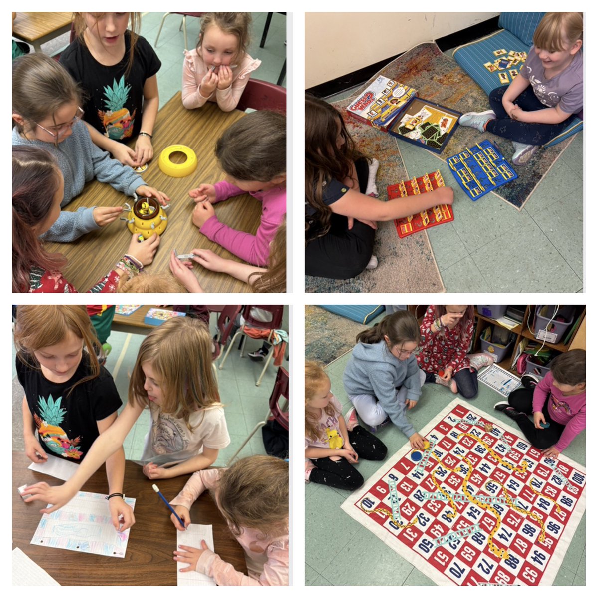 MsHickeysClass's tweet image. These grade 3 and Kinder buddies had so much playing new games together ❤️ @MorrisAcademy1