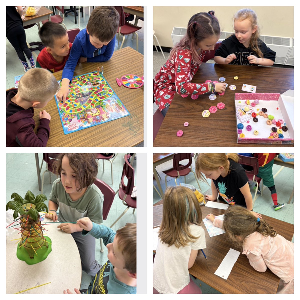 MsHickeysClass's tweet image. These grade 3 and Kinder buddies had so much playing new games together ❤️ @MorrisAcademy1