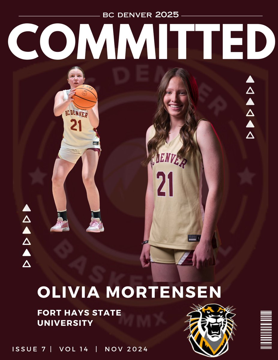 BCDenver_WBB's tweet photo. Congrats to 2025 Olivia Mortensen on her commitment to Fort Hays State University! We are proud of you! #BCDfam https://t.co/TvAGJRVFKV