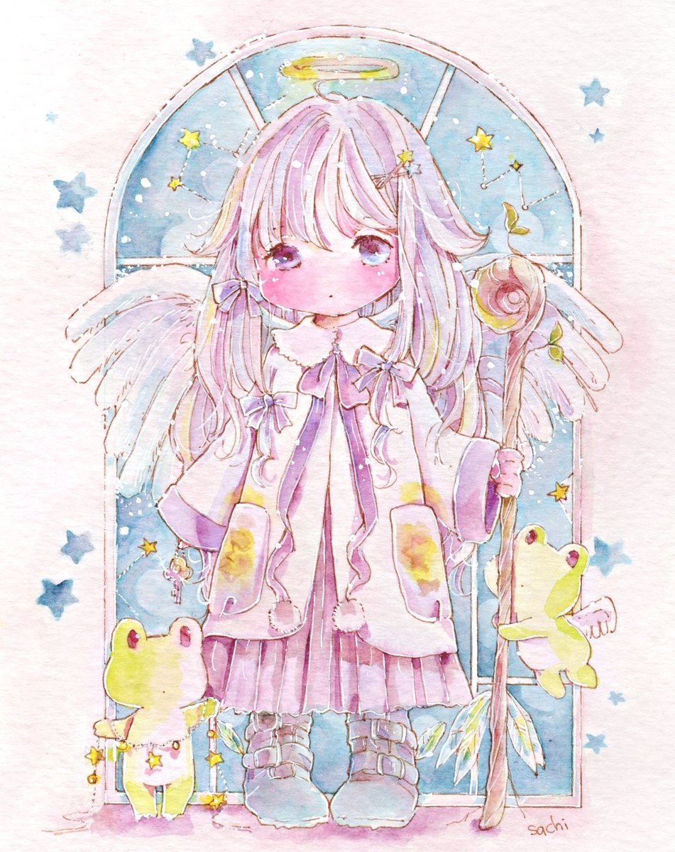 「おはようございます 「 #精霊達のすみか展3 」本日からです  こちらの絵で参加」|チコリ@✨🐸羽根🪶としっぽ展のイラスト