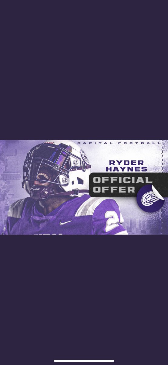 Ryder Haynes (@haynesryder16) on Twitter photo After a good talk with <a href="/Coachcalexander/">Charles Alexander</a> I am Blessed to receive an official offer from Capital University! After a good talk with <a href="/Coachcalexander/">Charles Alexander</a> I am Blessed to receive an official offer from Capital University!