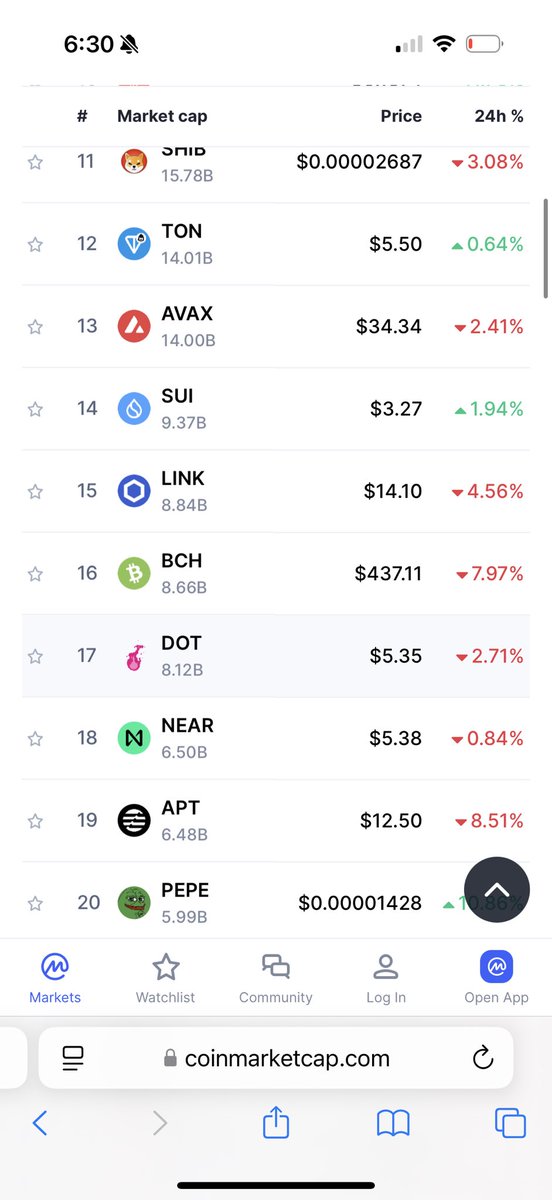 $pepe top 20 with $shiba in sight and multiple vapor wave projects in the way.