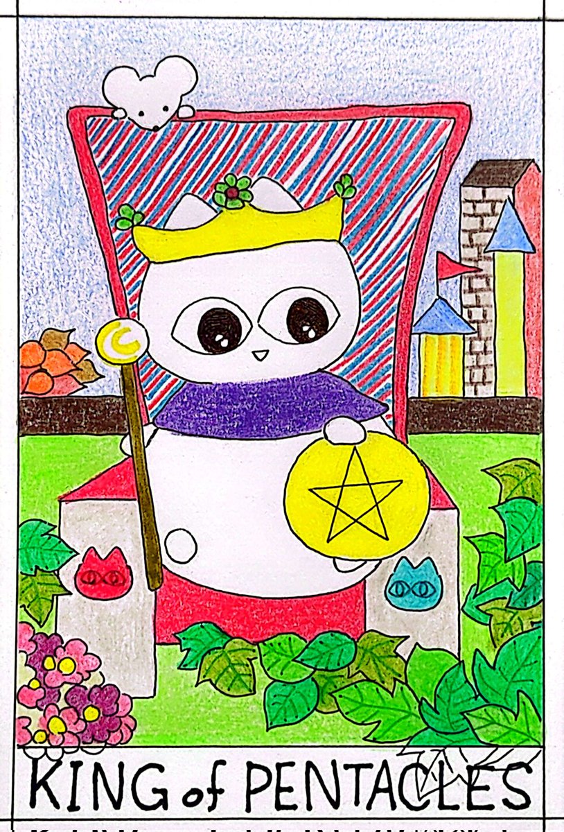 nonerikoko's tweet photo. きんかで
おさかな
かえるかな。
#のねりここ
1663日目
#ペンタクルのキング
#KINGofPENTACLES
#タロット
#のねりタロット https://t.co/uXDbEyRxaT