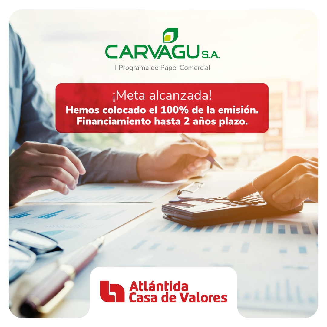 Atlantida_CV's tweet image. Logramos la colocación del 100% de la Emisión de Carvagu S.A. 

Nuestra prioridad es ofrecer soluciones financieras innovadoras y de confianza. 📈

¡Seguimos avanzando juntos hacia nuevas oportunidades!

#AtlántidaCasaDeValores #Emisión #Carvagu #InversiónConFuturo