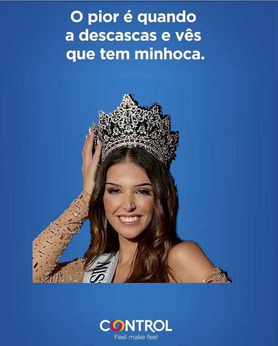 Aqui vai outra versão do anúncio da Control já que houve pessoas que ficaram ofendidas com uma castanha.