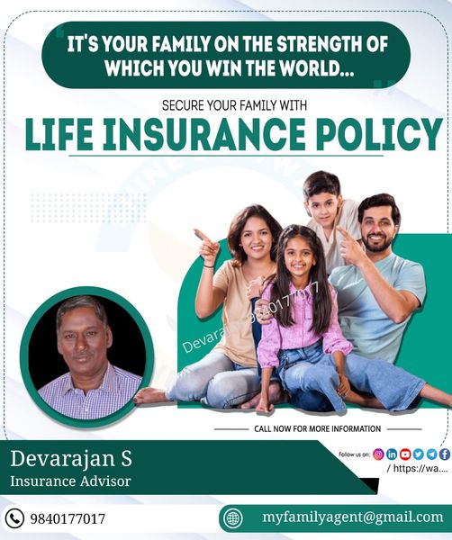 licdevarajan's tweet image. For Life Insurance &amp;amp; other Insurance related Services 
Ct Devarajan 098401 77017
#jeevanlabh #JeevanUmang #jeevanutsav #terminsurance #familyprotection