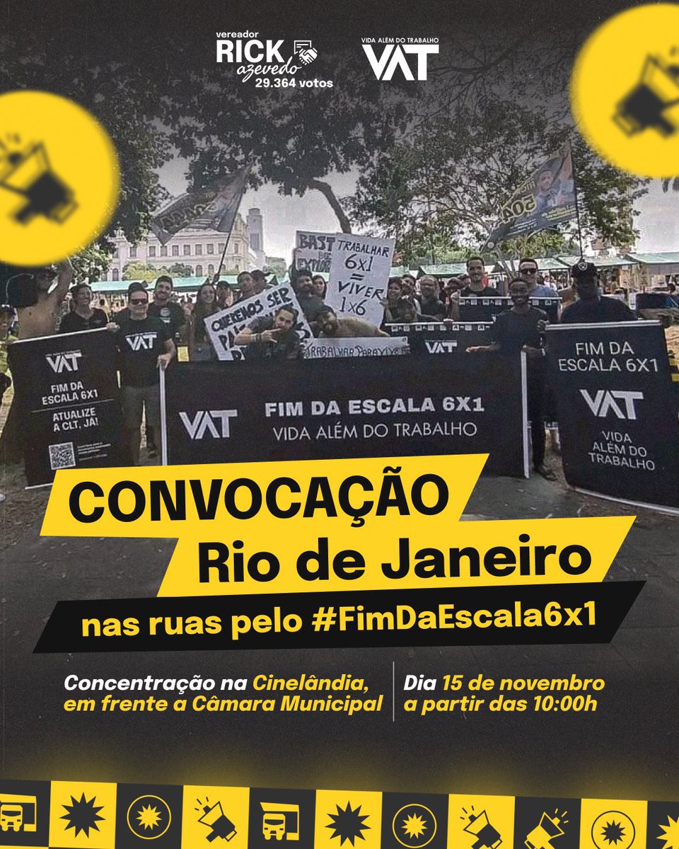 ppginformativo_'s tweet photo. FIM DA ESCALA 6x1 no feriado de 15 de novembro. https://t.co/knwQcMrh51