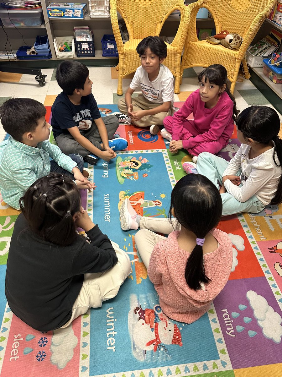 MrsAdamsEdu's tweet photo. Today @BrentwoodMESE ESL 2nd graders began their new unit on world celebrations. Each teammate had the chance to share what celebration they enjoy and how they like to celebrate it using the @KaganOnline RoundRobin structure. #equalparticipation https://t.co/zbKxyleWSY