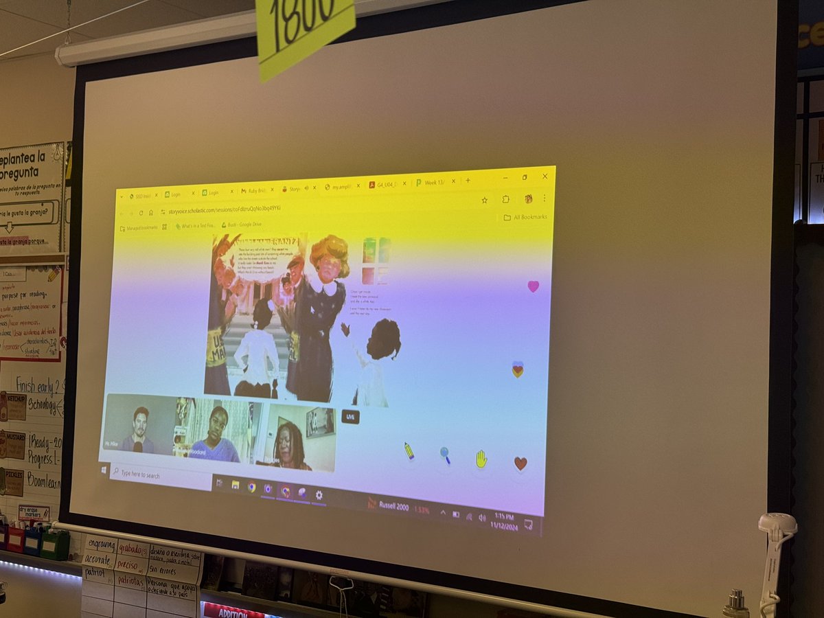 Honored to experience history firsthand as Ruby Bridges read to us live today. Her courage and resilience are truly inspiring—a moment I’ll never forget! 📚 #RubyBridges #Inspiration #History