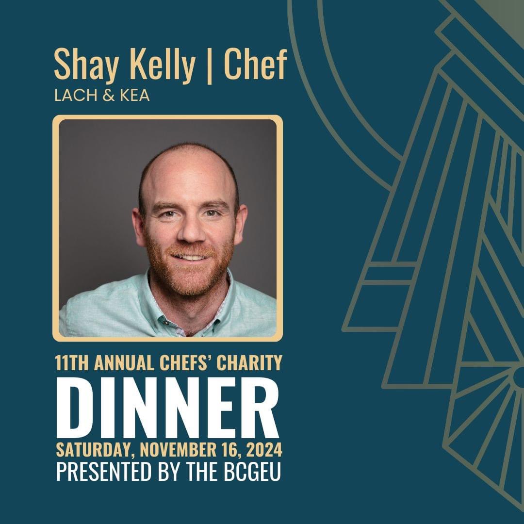 DansLegacyBC's tweet photo. Meet one of the incredible chefs at this year's charity gala - Shay Kelly, the visionary executive chef behind LACH &amp; KEA.

Tickets for the gala are now SOLD OUT but you can still support our cause by donating at https://t.co/KPgh3wq1TX https://t.co/h9qwOkqDwS