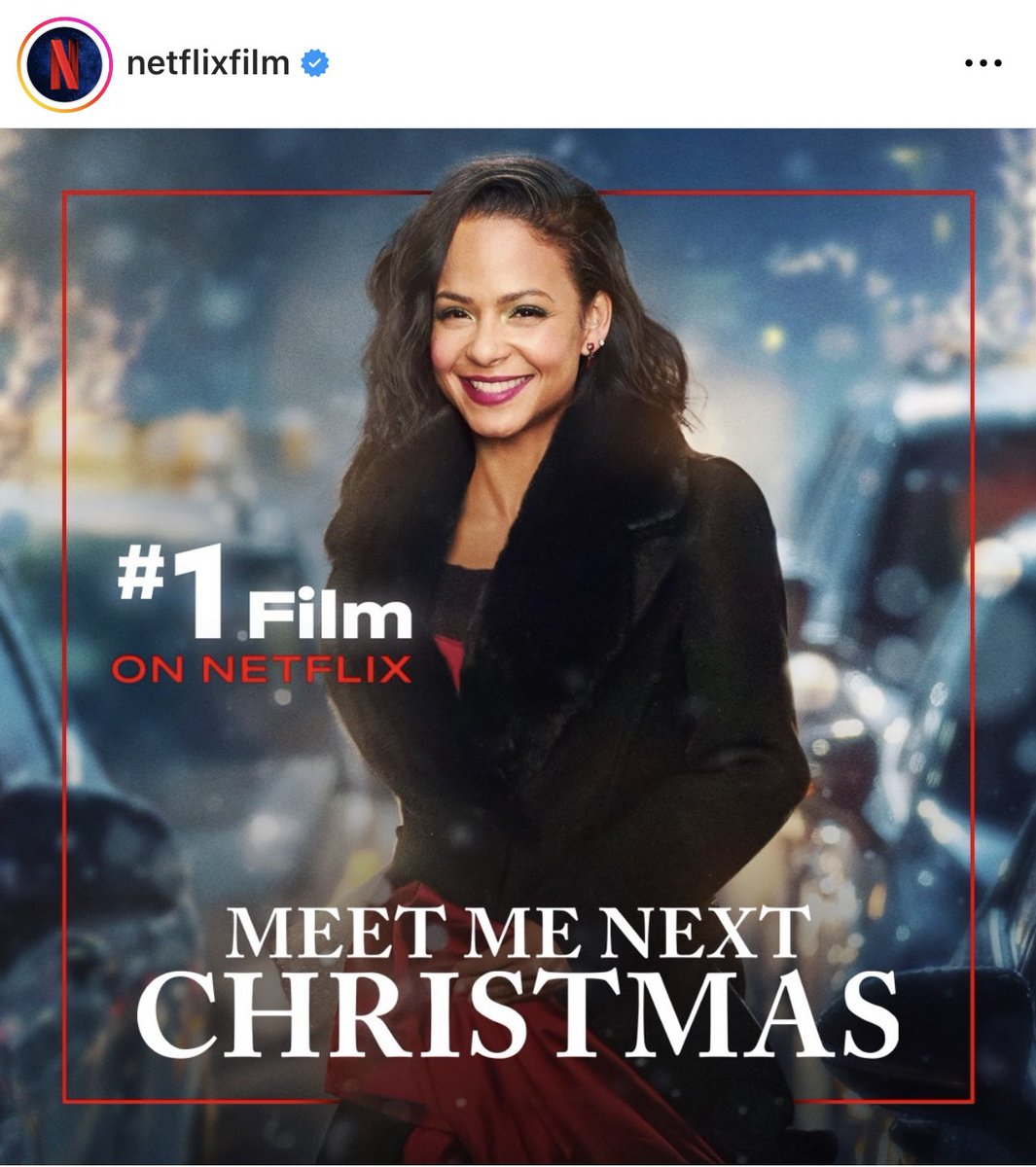 18.1 million views in just 5 days. Thank you all for watching. Keep streaming “Meet Me Next Christmas” all holiday long @Netflix 🎄🥳❤️