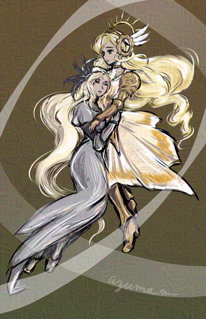 #チェンクロアート

姫様(達)のキャラクエが好きだったので、勢いで描きました。
服装は個人的なイメージで好き勝手してます💦

持てるものの傲慢が、誰かを救ったっていい。