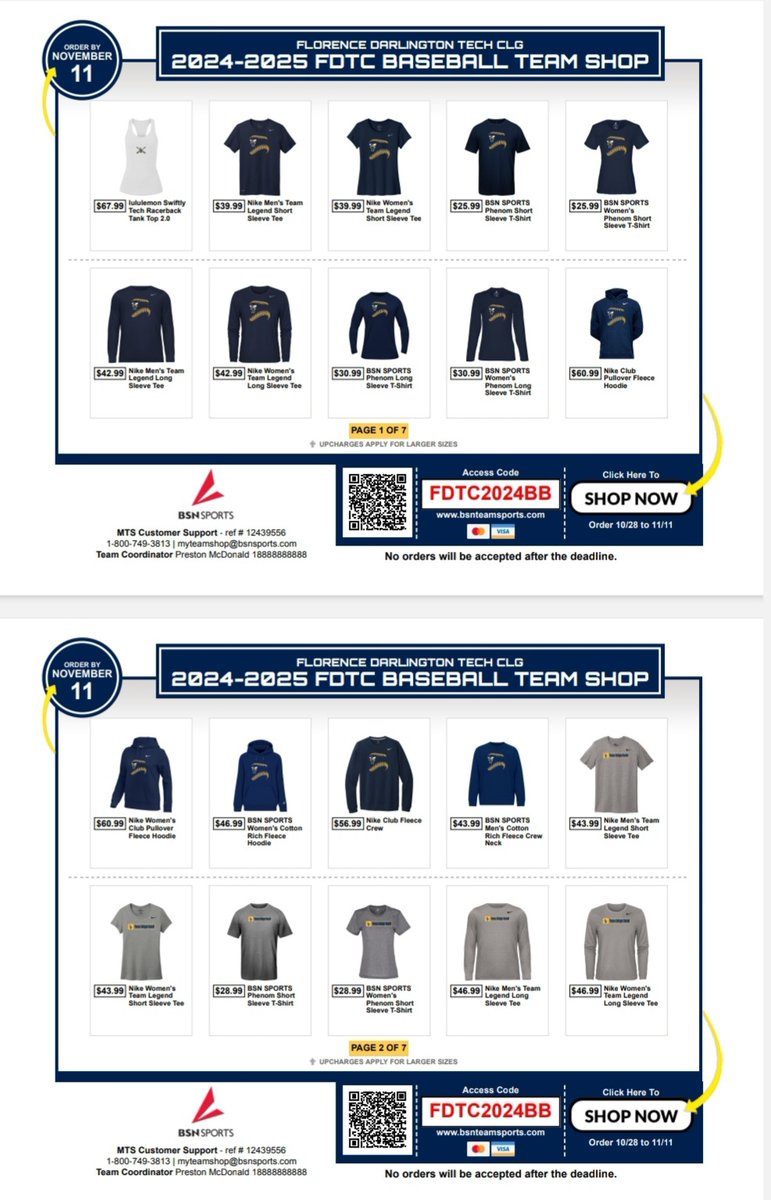 Our team shop is open for just a few more days if anyone is looking to purchase any Stinger Gear!

bsnteamsports.com/shop/FDTC2024BB