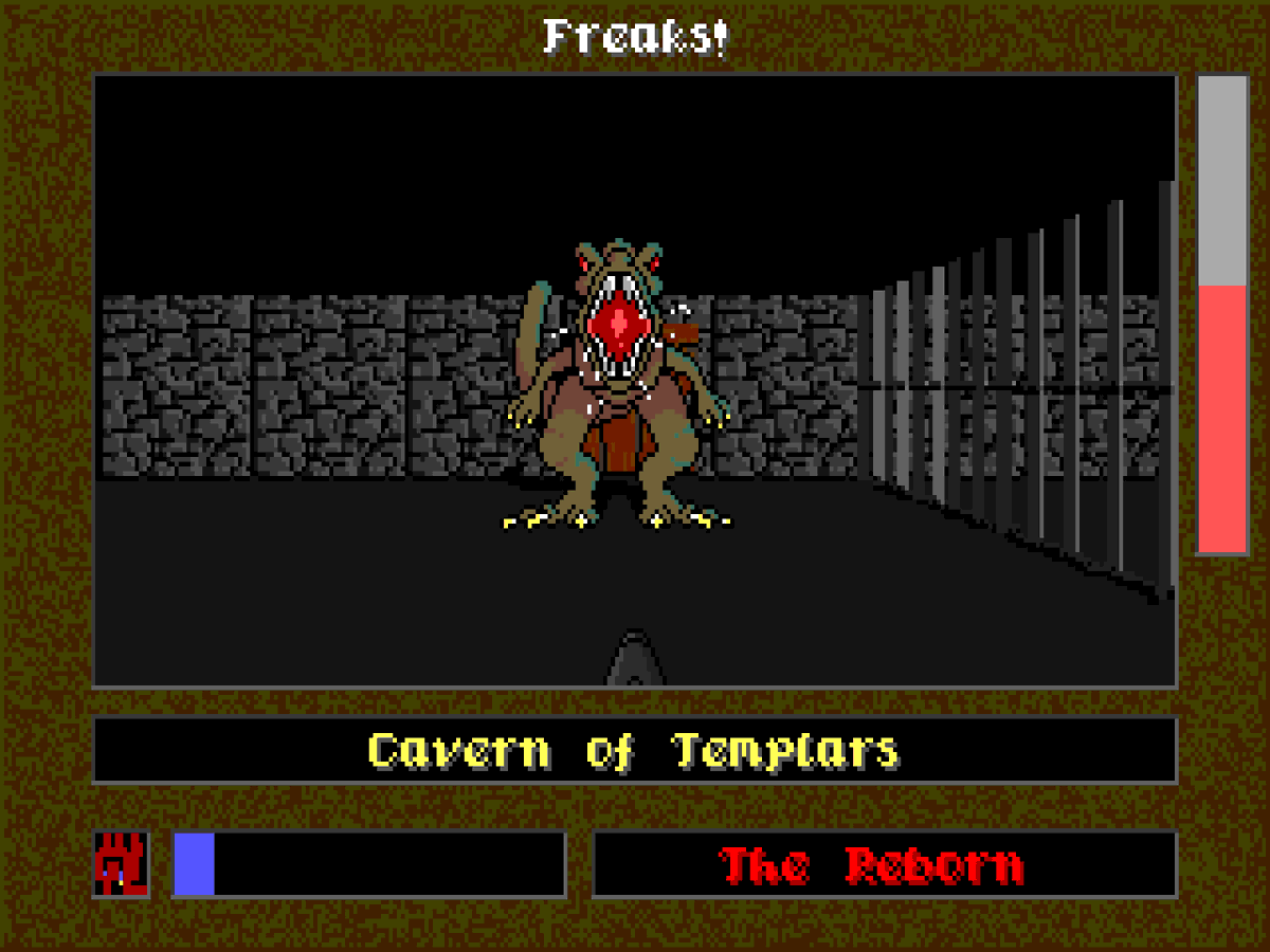 dosnostalgic's tweet photo. Freaks! (Lovecraft Dreams, 1994) #DOSGameScreenADay https://t.co/StRDMTGbp6