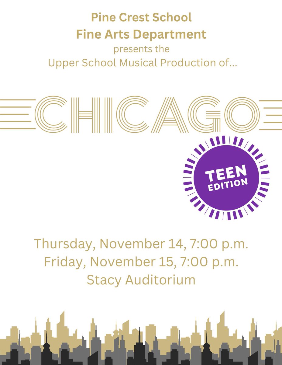 PineCrestArts's tweet image. Only TWO days to go! 🎭✨Get ready for the Upper School musical, Chicago: Teen Edition! This fantastic production  showcases some of the School’s finest singers, actors, and dancers. These are performances that you won’t want to miss! #PCFineArts