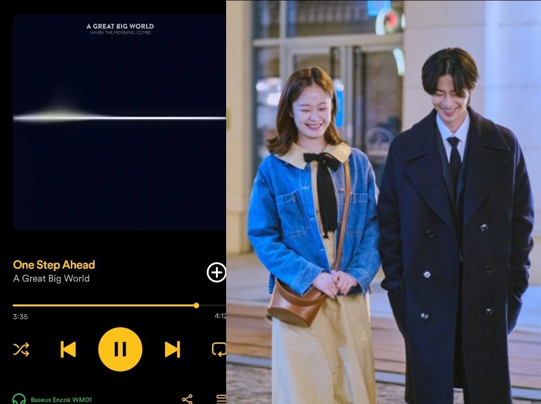 Listening to Big Data Romance OST. 

Thank you for being part of us and Somin, Jaerim oppa. Enjoy that long journey you have been longing for.