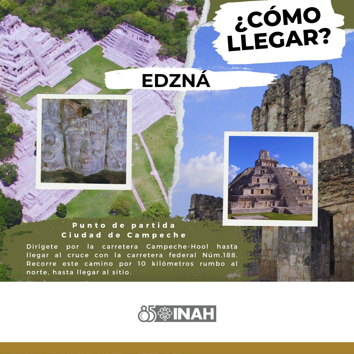 inahcampeche's tweet photo. Esta semana ven y recorre la zona arqueológica de Edzná🍃
👉Te esperamos de 8 a 17 h
#centroinahcampeche #zonasarqueológicas #Edzna #Campeche https://t.co/DiagCaD4rW