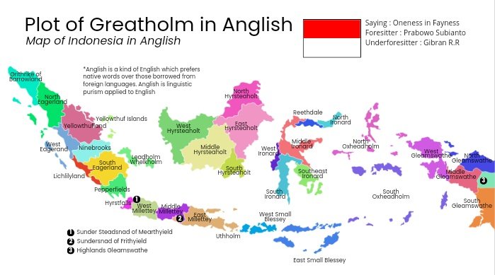 Calametha's tweet photo. Gabut 😩
(Jujur masih bingung buat ngasi nama prov Jambi, Bengkulu, Lampung, Aceh ama Nusa Tenggara)
Kasih saran wak
#Anglish
#Englishpurism
#FuckoffLatinwords https://t.co/TTjiUlcI8Z