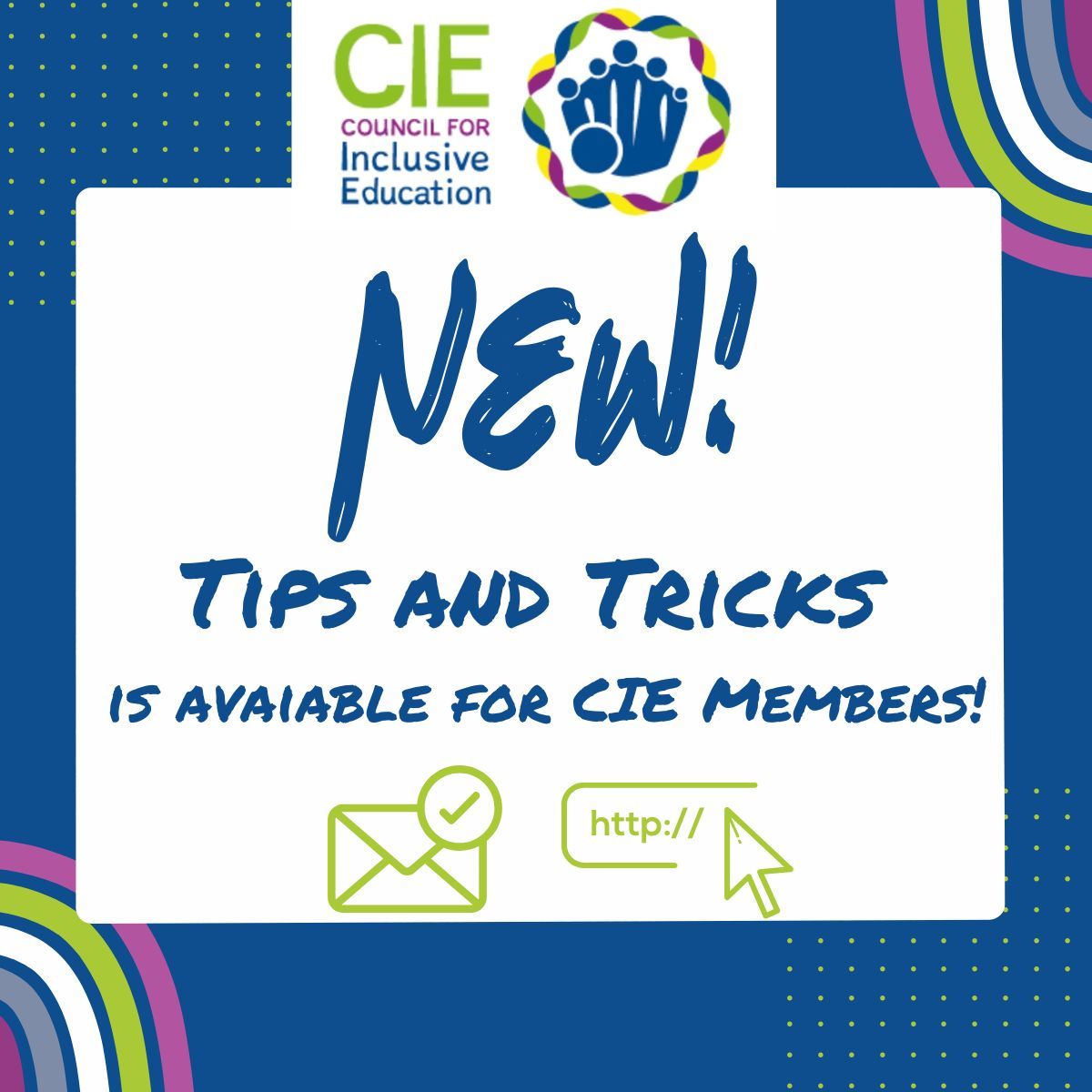 atainclusiveed's tweet image. CIE Members check your email for November's Tips and Tricks!