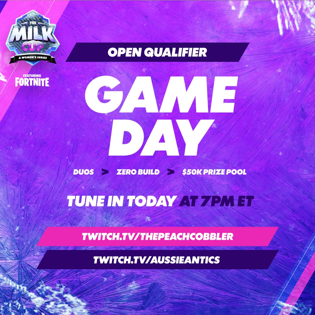 GonnaNeedMilk's tweet photo. Let’s get started! The Milk Cup WINTER SPLIT Open Qualifier begins now on our hosts’ channels.

🍑 https://t.co/Sxj0KwdxvK
👑 https://t.co/B6LXNoBIzT https://t.co/h9xAQPEiXF