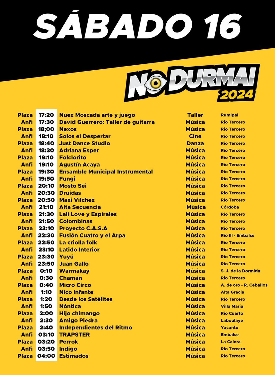 DEC32GlobalStu1's tweet photo. ESTAMOS EN "NO DURMAI" !!
 Los invitamos este sábado 16 a las 18:00 hs https://t.co/HaHzEOLNqw