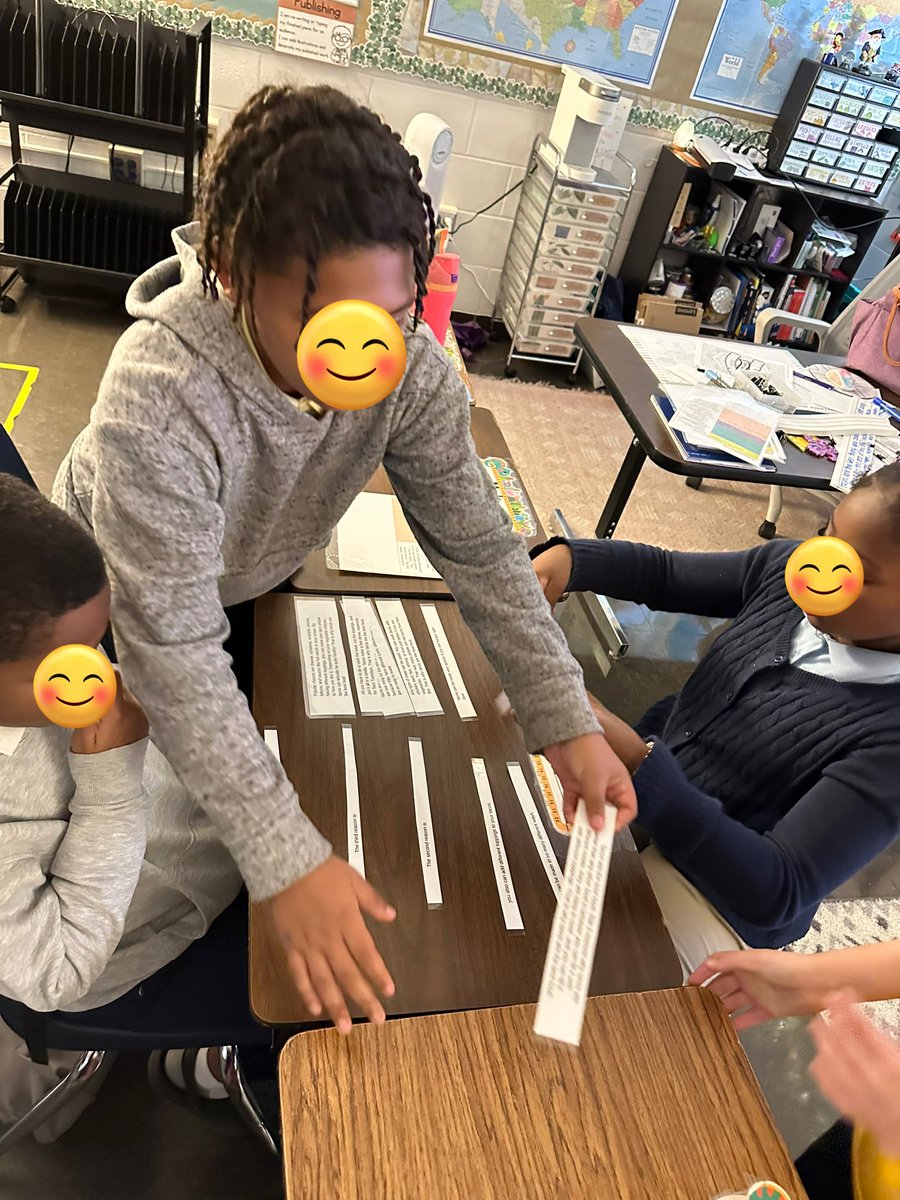 ms_blacksclass's tweet photo. Re-organizing an essay! Today we practiced our on-demand writing structure by putting an essay back together using teamwork. Great observations and connections were made 👏📝 https://t.co/er37XOYAnW